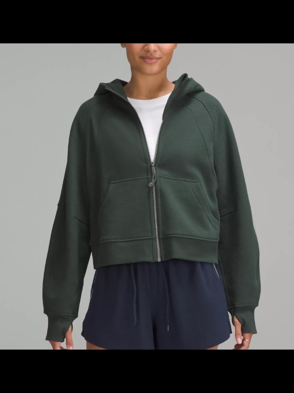 NWT New Lululemon XS/S Scuba Oversized Full Zip Hoodie Legacy Green LGYG Small